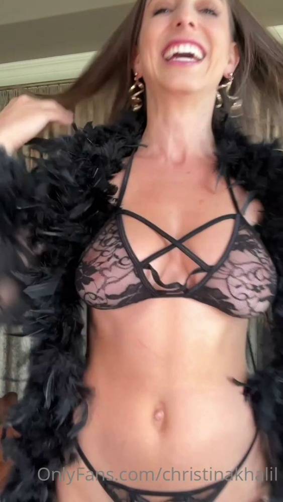 Christina Khalil See-Through Robe Lingerie Onlyfans Video Leaked - #10