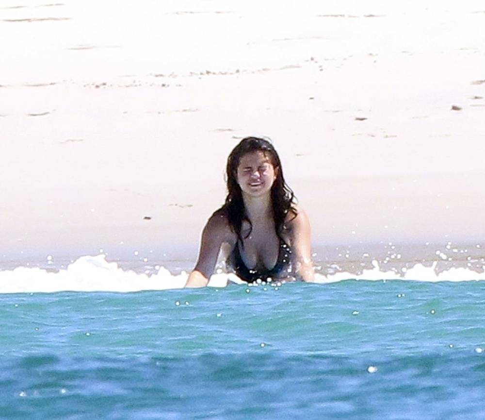 Selena Gomez Sexy One-Piece Swimsuit Paparazzi Set Leaked - #29