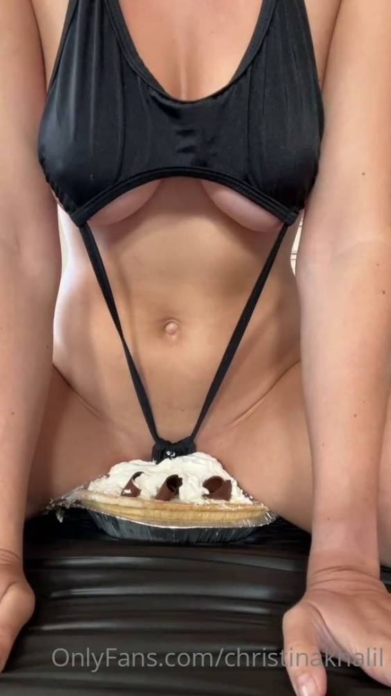 Christina Khalil Cream Pie Cake Sitting Onlyfans Video Leaked - #14