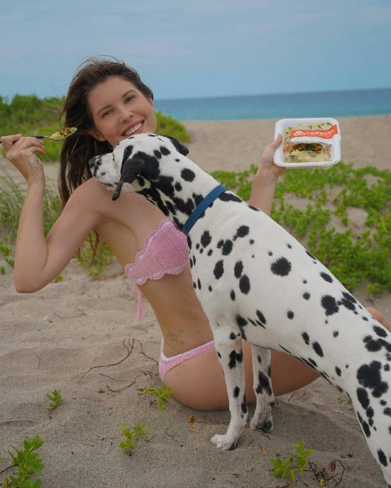 Amanda Cerny Sexy Beach Bikini Candid Set Leaked - #1
