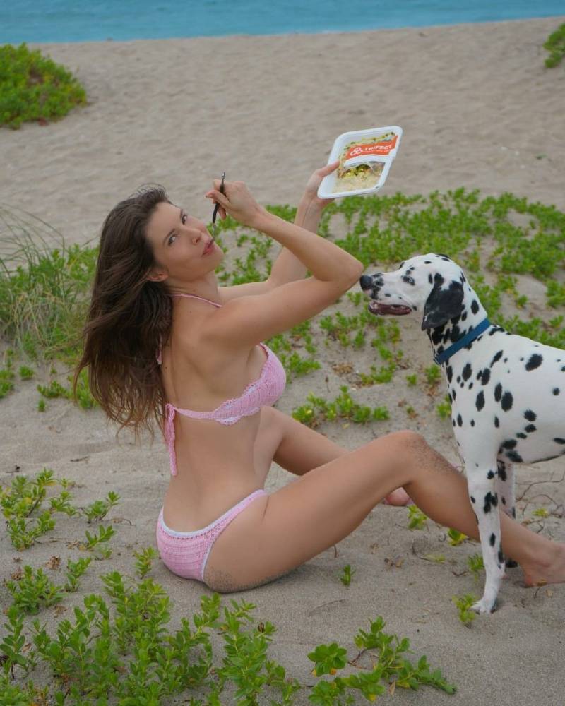 Amanda Cerny Sexy Beach Bikini Candid Set Leaked - #5