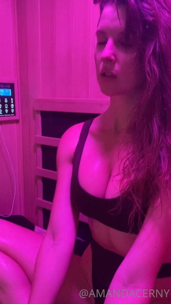 Amanda Cerny Bikini Sauna Stretching OnlyFans Video Leaked - #12