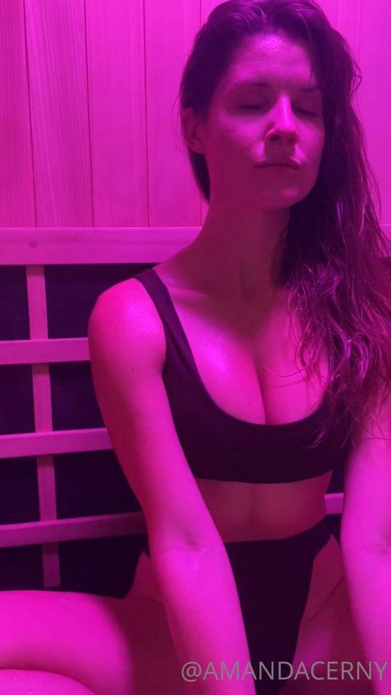 Amanda Cerny Bikini Sauna Stretching OnlyFans Video Leaked - #9