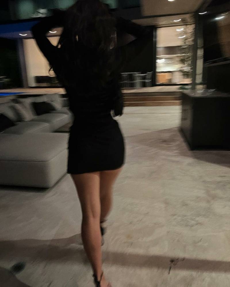 Charli D 19Amelio Sexy Black Mini Skirt Set Leaked - #4