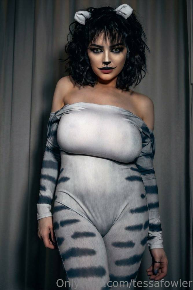 Tessa Fowler Nude Cat Suit Strip OnlyFans Set Leaked - #27