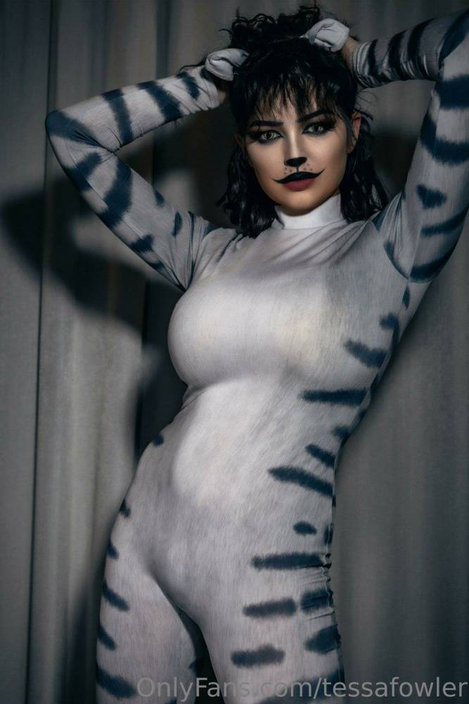 Tessa Fowler Nude Cat Suit Strip OnlyFans Set Leaked - #35