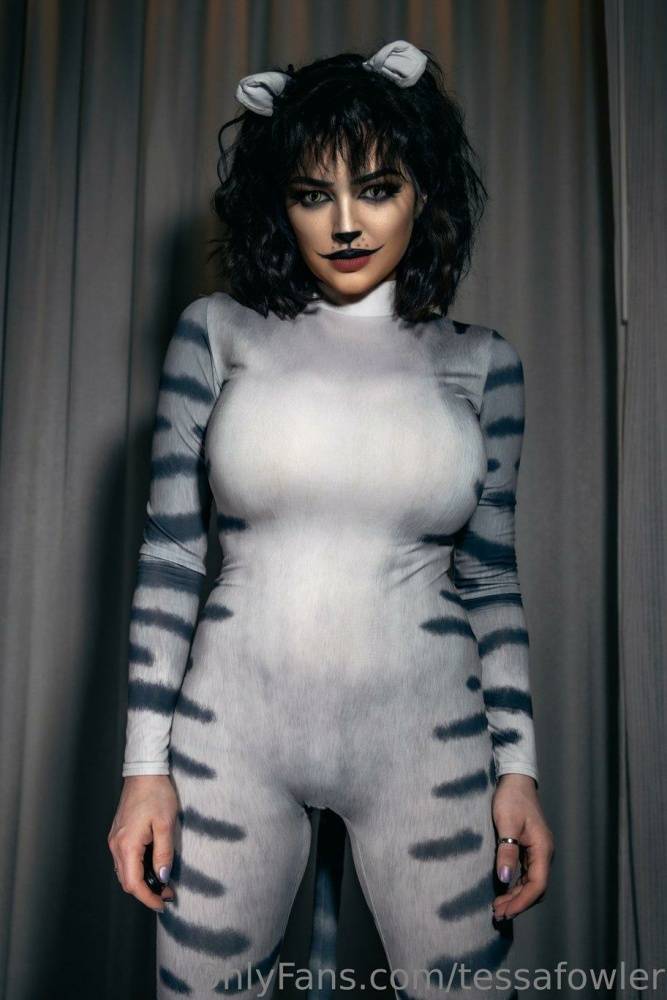 Tessa Fowler Nude Cat Suit Strip OnlyFans Set Leaked - #3