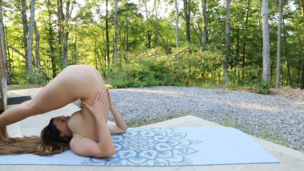 Abby Opel Outdoor Yoga Stretching Onlyfans Video Leaked - #8
