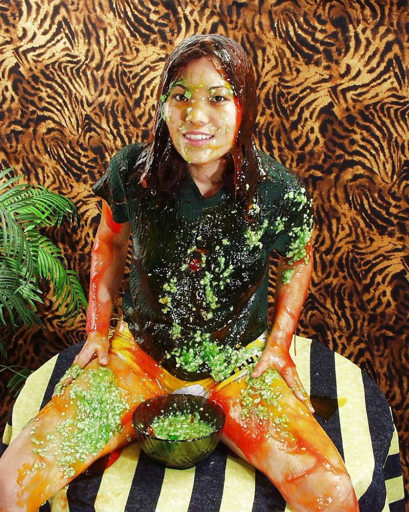 Lecherous thai floosie makes some non nude messy and slimy action - #2