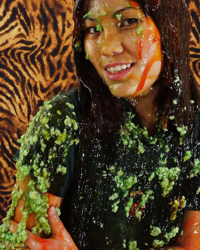 Lecherous thai floosie makes some non nude messy and slimy action - #12