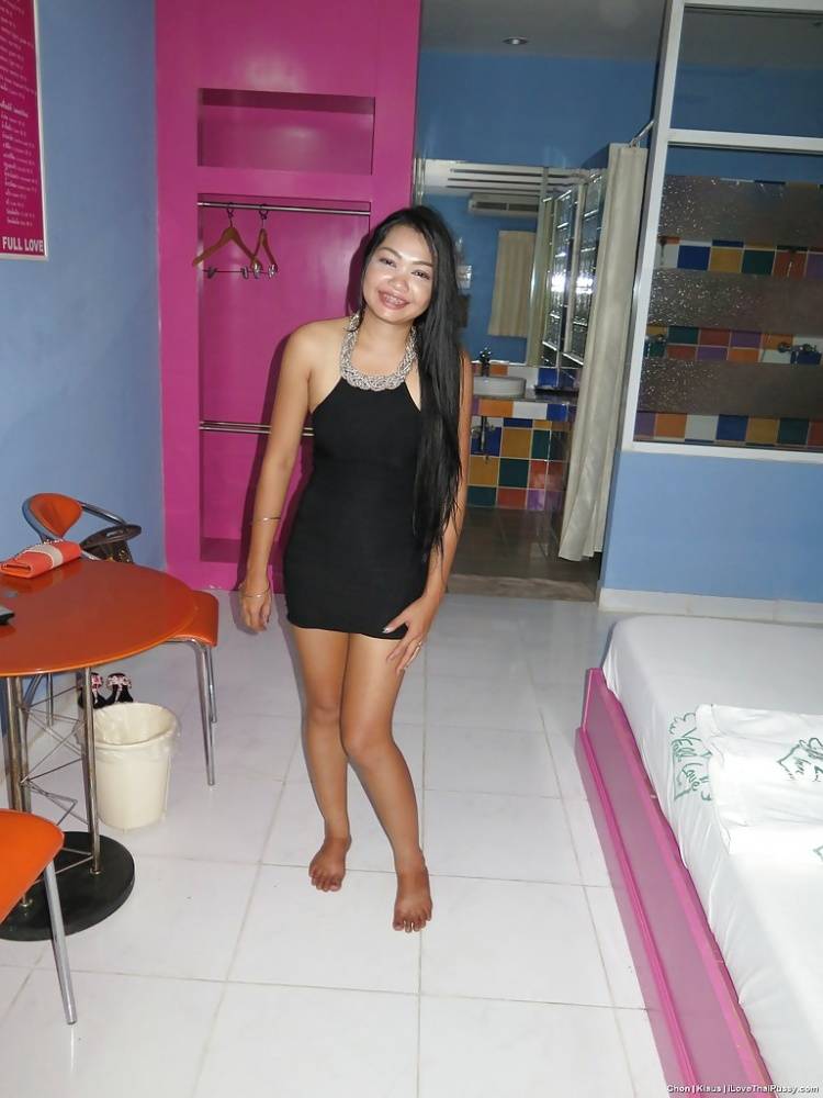 Young Thai barmaid showing off freshly shaved Bangkok pussy - #7