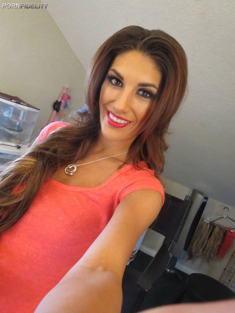 Canadian solo girl August Ames strips to Uggs before kissing Ryan Madison - #10