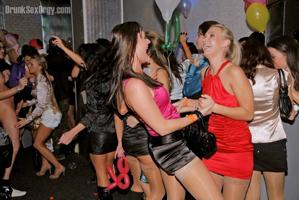 Sexy european chicks getting drunk and going down at the hardcore party - #5