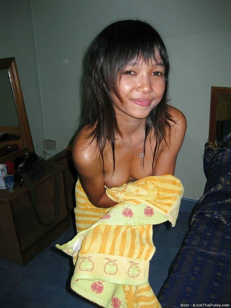 Skinny asian teen babe taking off her lingerie and getting fucked - #5