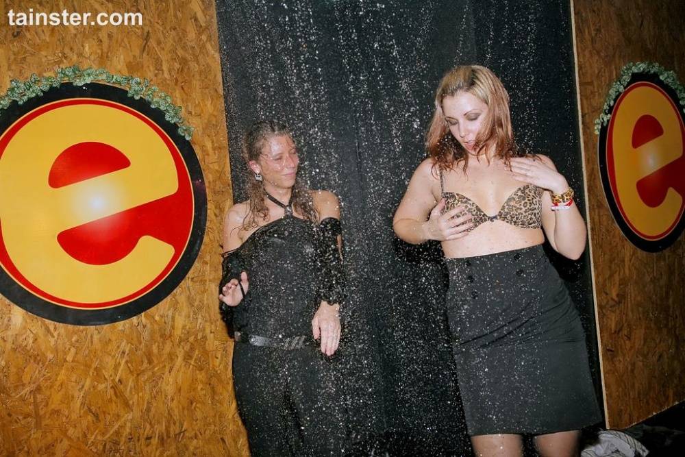 Clubbing females rock the night club with an evening of group sex fucking - #9