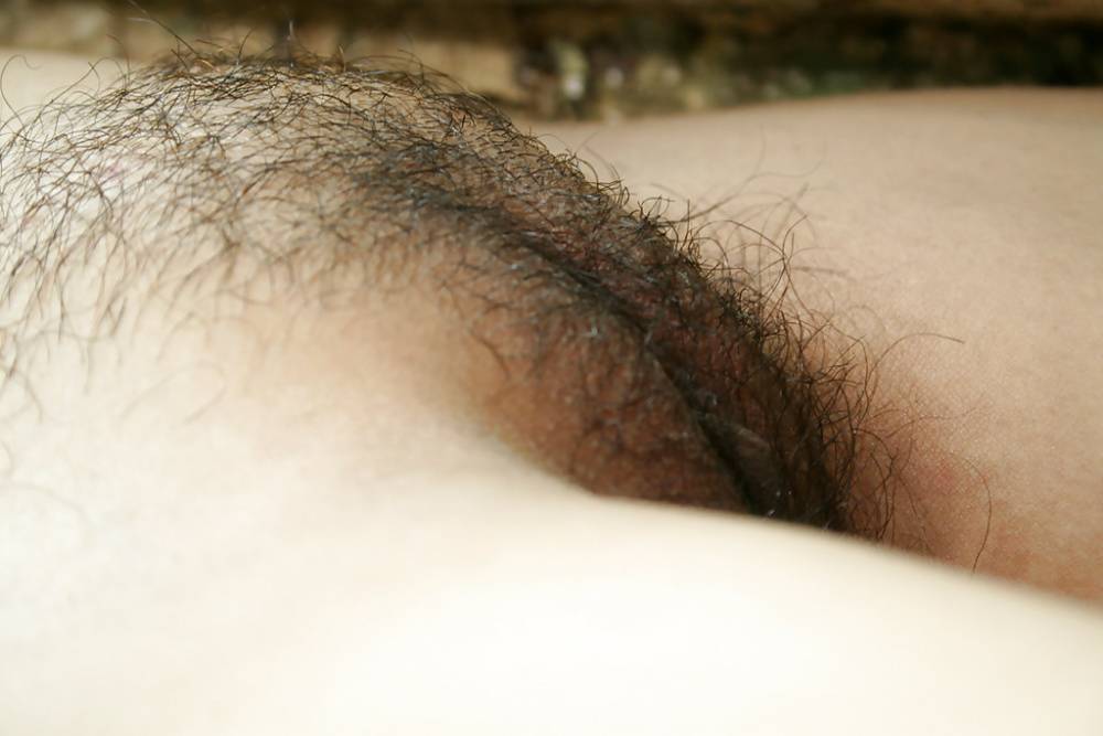 The more you look at this hairy Asian whore outdoors the more you want - #3