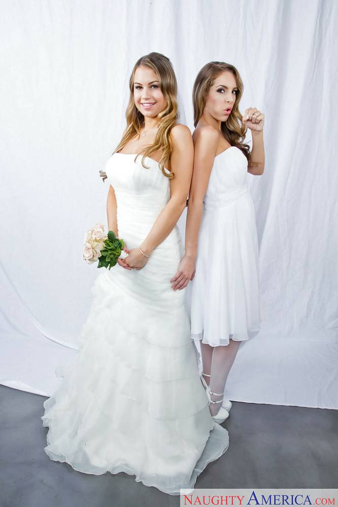 Pornstars Kendall Kayden and Kimmy Granger having lesbian sex after wedding - #16