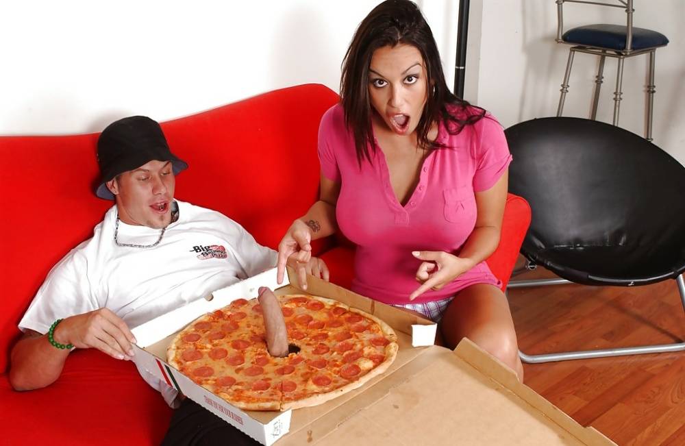 Latina slut Megan Jones has a hardcore sex with a well-hung pizza-guy - #8