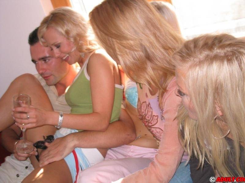 Promiscuous lassies enjoy a dirty groupsex party with horny lads - #7