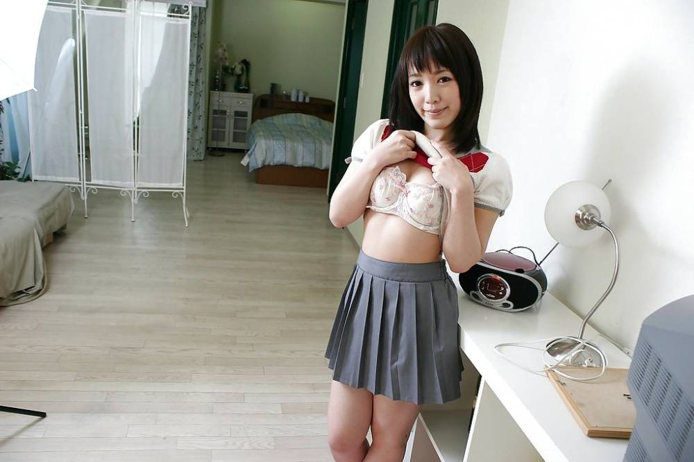 Adorable asian teen Satsuki Ejiri undressing and showcasing her pink pussy - #11