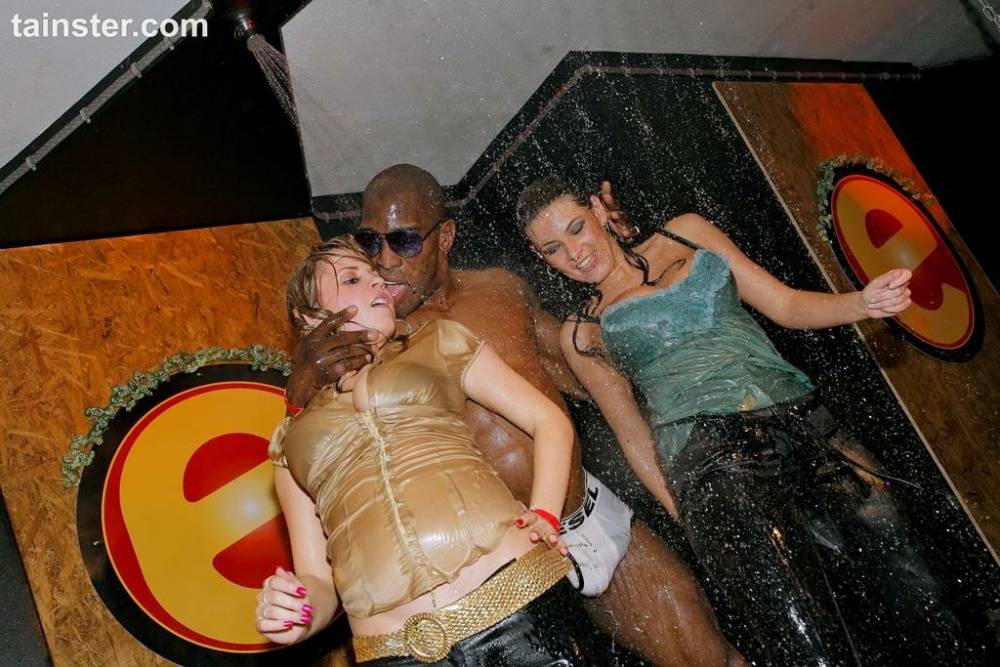 Milfs enjoying dicks at the club in extra hot orgy moments while drunk - #9
