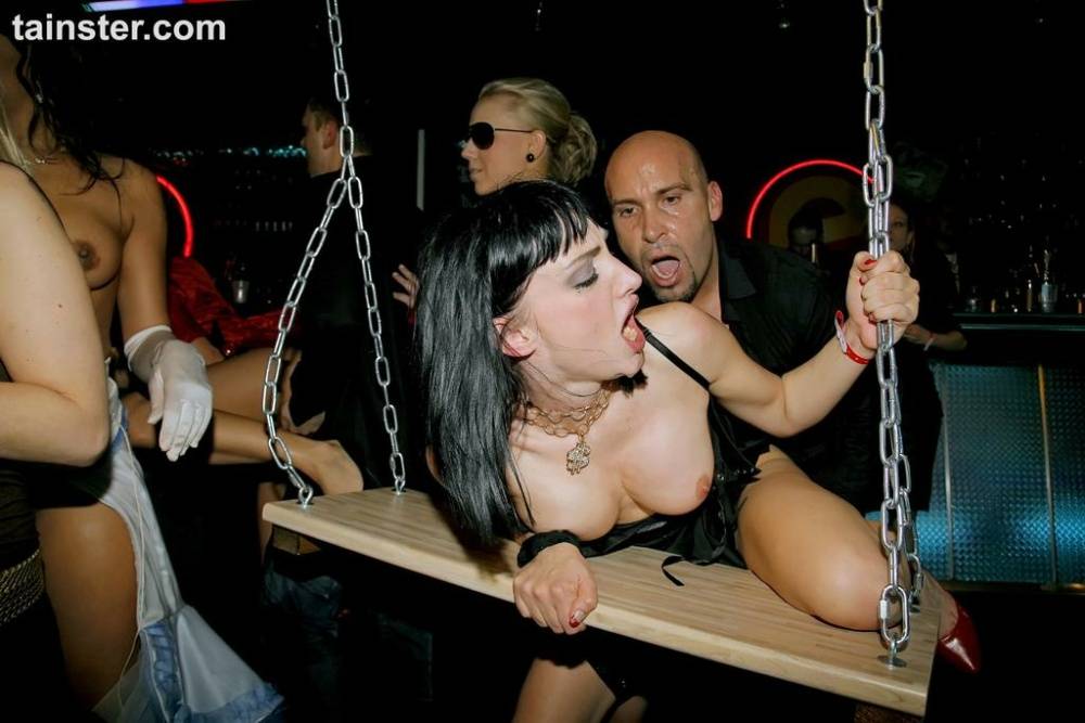 Outstanding pornstars go nasty at a party and enjoy a hardcore gangbang action - #4