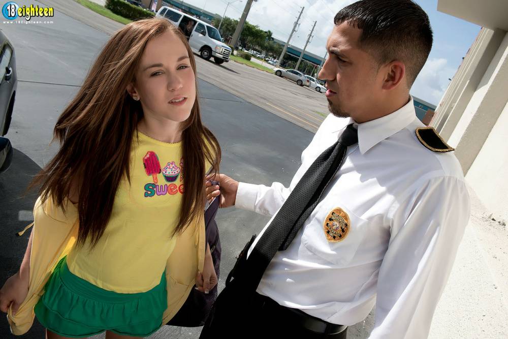 Young Trinity Rae fucks the station officer to get herself out of trouble - #16