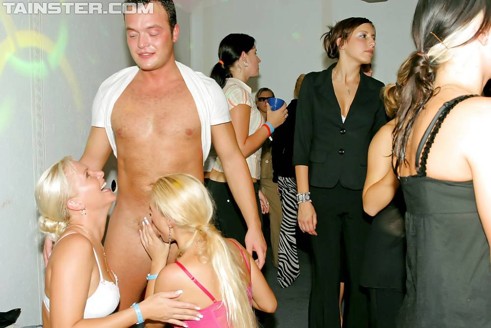 Horny gals stripping and sucking malestrippers cocks at the hardcore party - #7