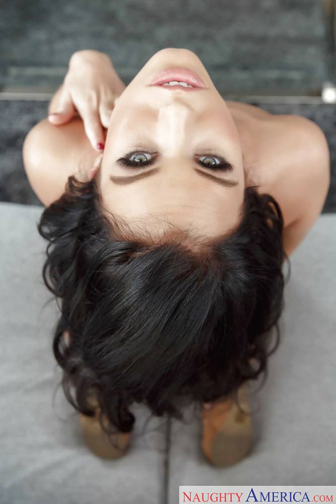 Sexy brunette babe Megan Rain reveals her fine assets in premium solo - #6