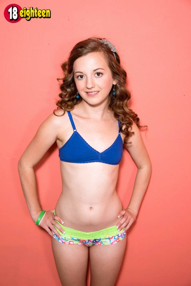 Redhead teen Marissa Mae uncovers nearly flat chest while stripping naked - #4