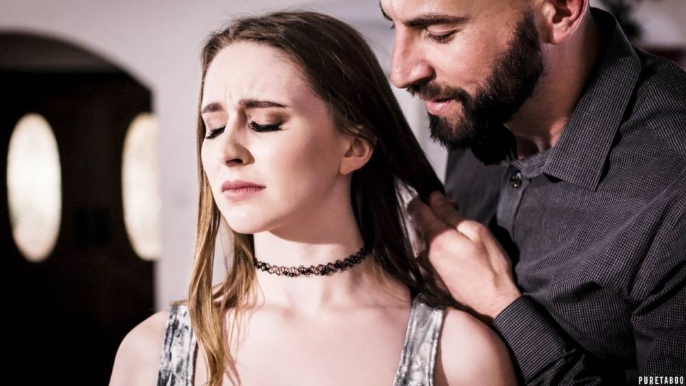White teen Laney Grey finds herself alone and fucked by her creepy uncle - #13