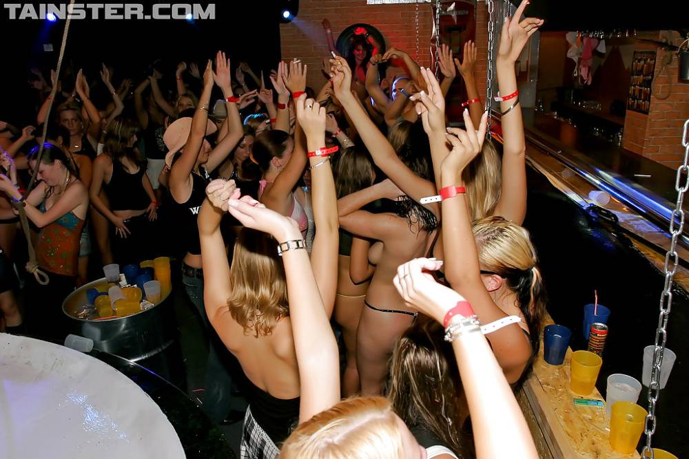 Bawdy european lassies getting down at the drunk party in the night club - #7