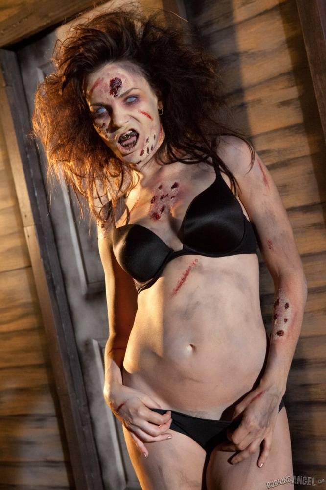 Crazy zombie Dana DeArmond gets down and dirty in the middle of nowhere - #10