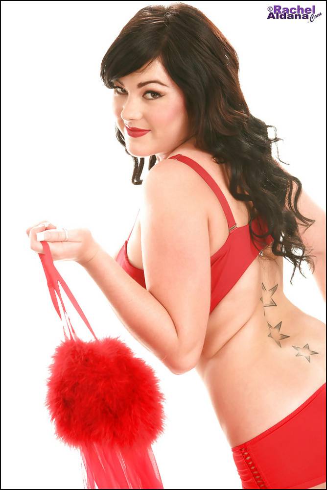 Big tits of an European fatty Rachel Aldana revealed in a lingerie - #1