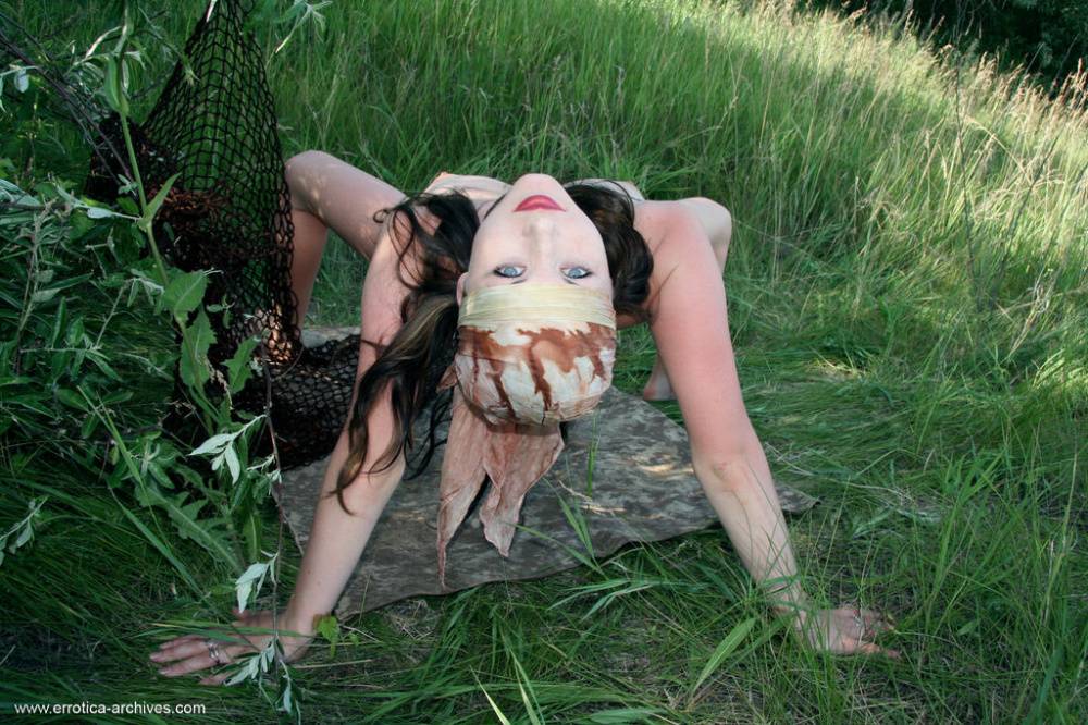 Sexy Ukrainian gypsy Firebird A models naked among the tall grasses - #13