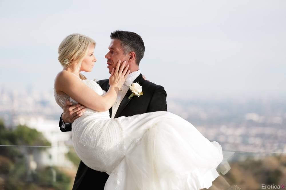 Hot blonde Anikka Albrite consummates her marriage vows after getting married - #9