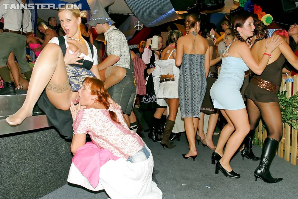 Wooing european MILFs enjoy a wild sex orgy at the night club party - #5