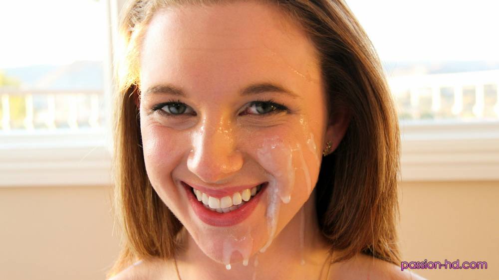 Busty girl Brooke Wylde wears cum on her face after a hard fuck - #2