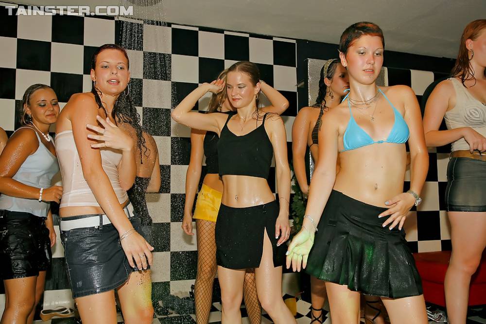 Liberated chicks getting wet and naughty at the crazy european party - #7