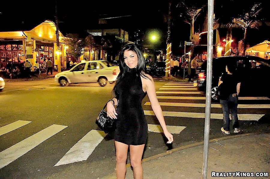 Hot Latina in a little black dress gets picked up for a one night stand - #2