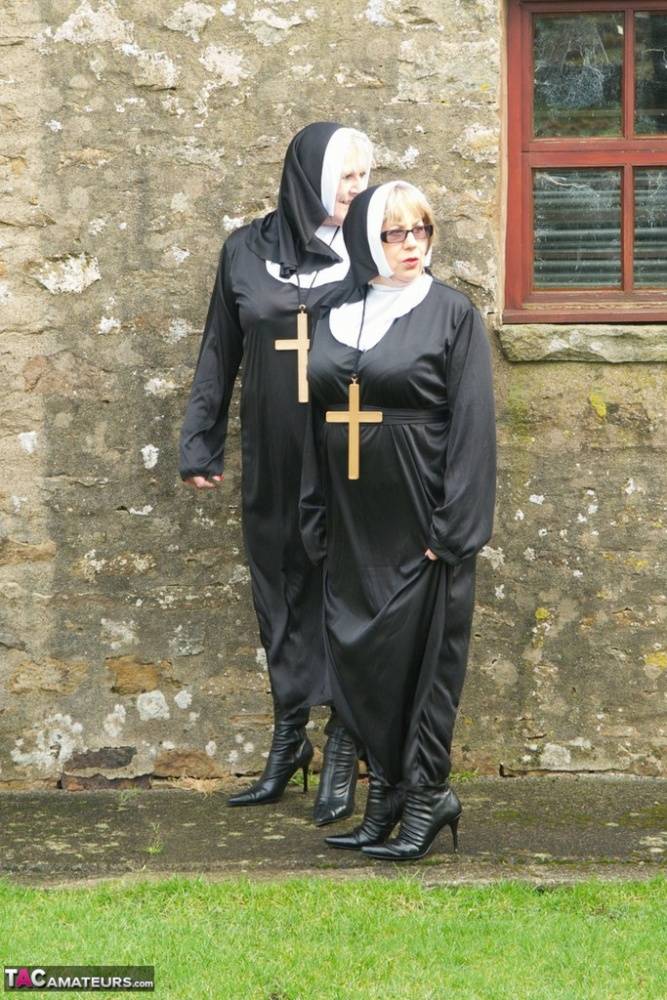 Naughty nun Speedy Bee and a Sister have a threesome with the Friar - #7