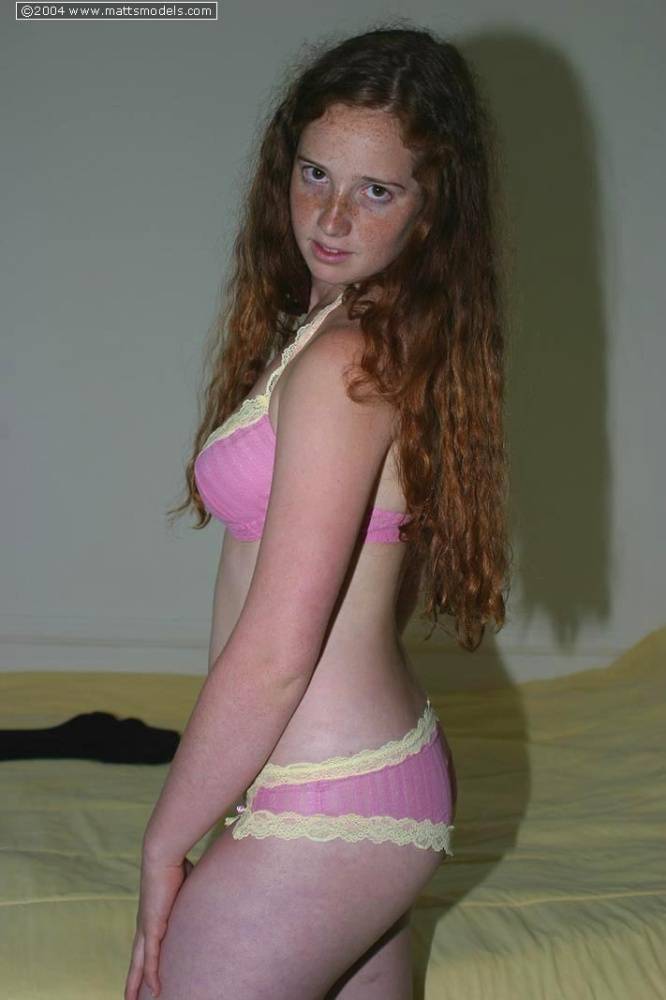 Flexible redhead Rachel showcases her natural pussy after lingerie removal - #15