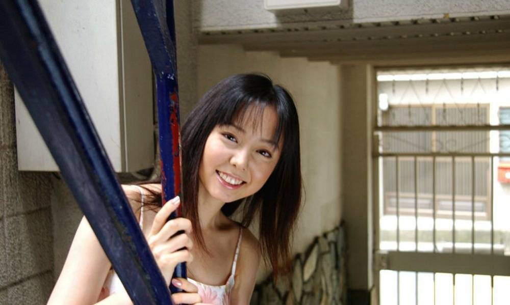Sweet Japanese teen Yui Hasumi wears a smile while showing her hairy bush - #13