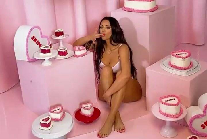 Kim Kardashian Lingerie Skims Photoshoot BTS Video Leaked - #6