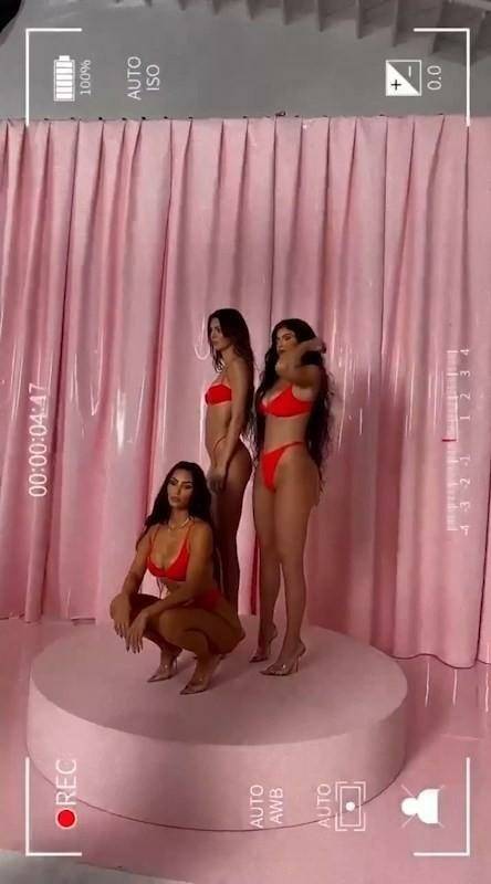 Kendall Jenner Skims G-String Lingerie Video Leaked - #11