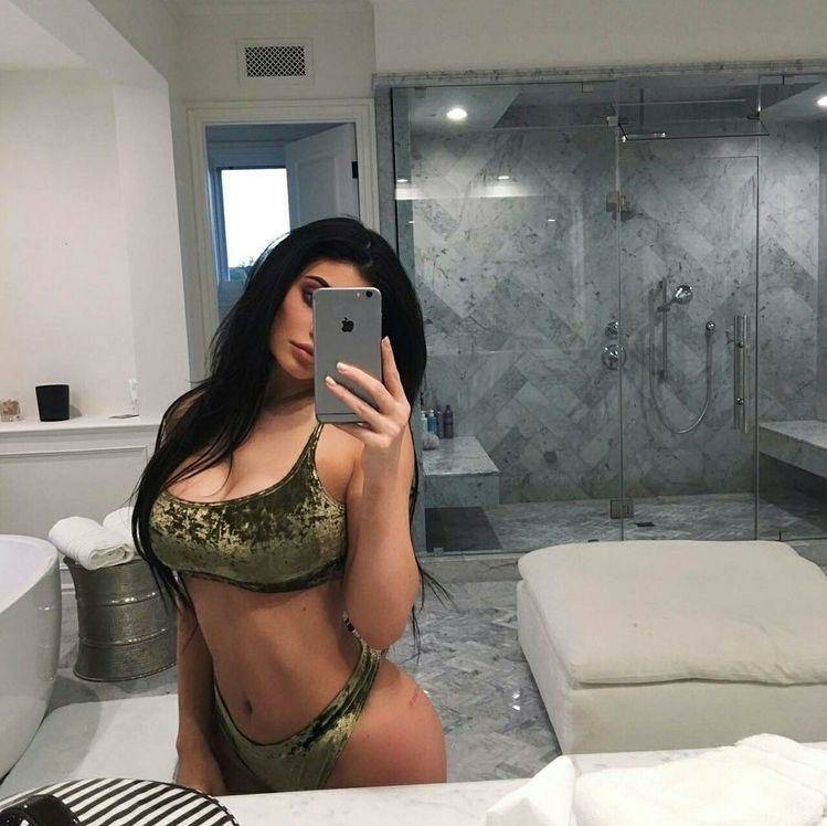 Kylie Jenner Sheer See Through Lingerie Nip Slip Set Leaked - #2