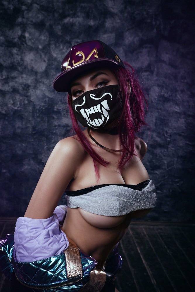 Kalinka Fox Nude Akali League of Legends Cosplay Set Leaked - #15