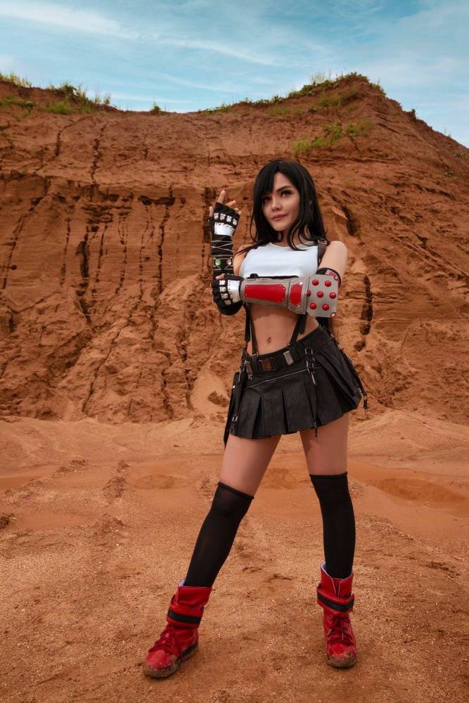 Kalinka Fox Nude Tifa Lockhart Cosplay Patreon Set Leaked - #3