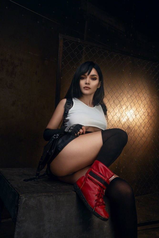 Kalinka Fox Nude Tifa Lockhart Cosplay Patreon Set Leaked - #12