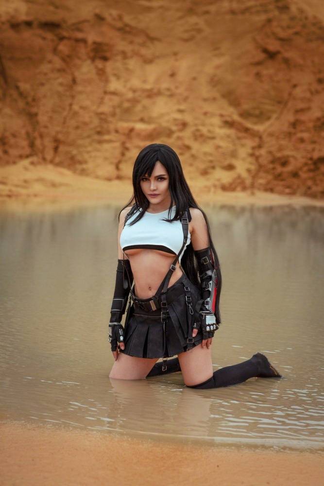 Kalinka Fox Nude Tifa Lockhart Cosplay Patreon Set Leaked - #13